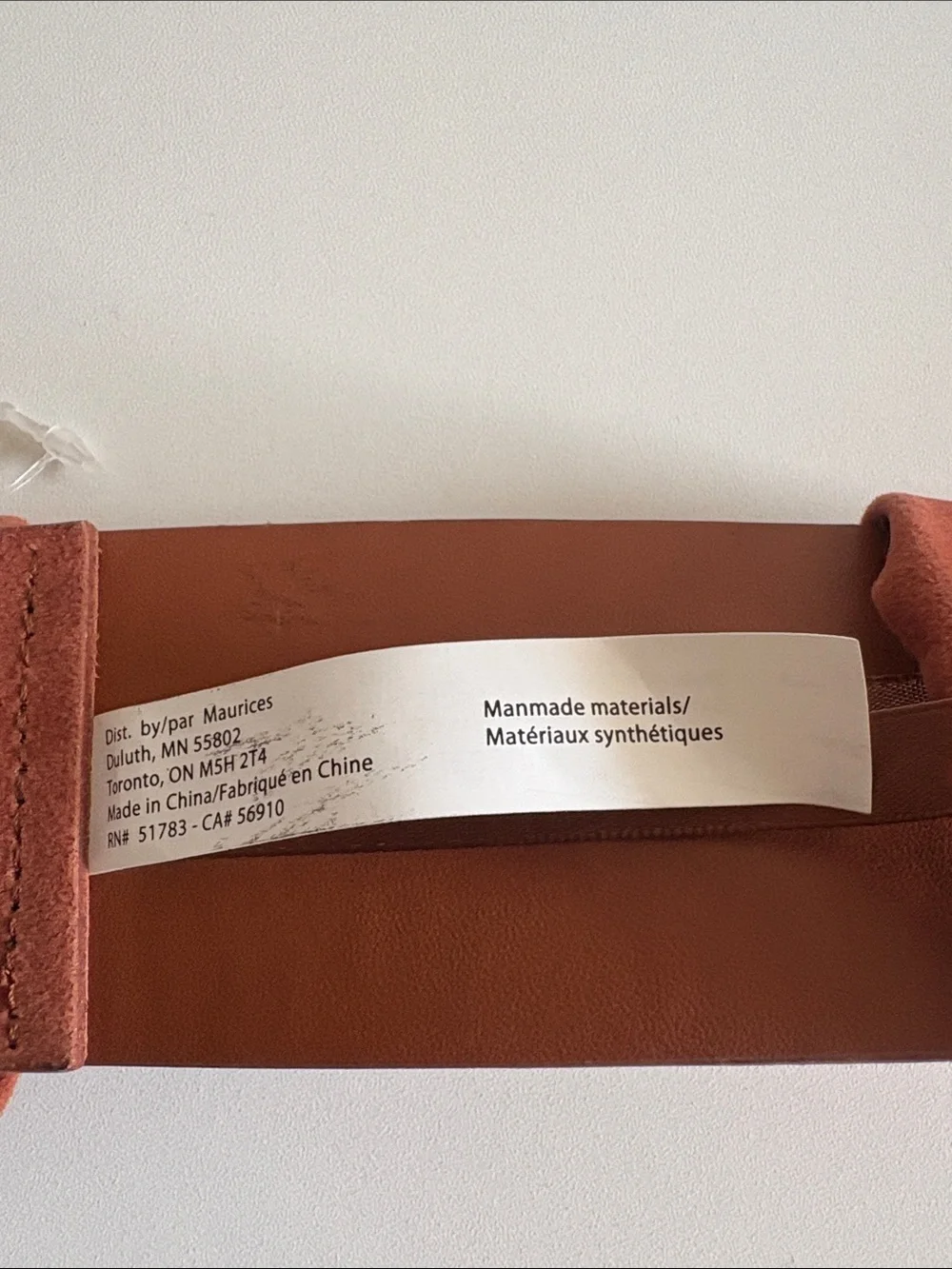 Maurices NWT 1X Rust Faux Suede Woven Boho Wide Belt
